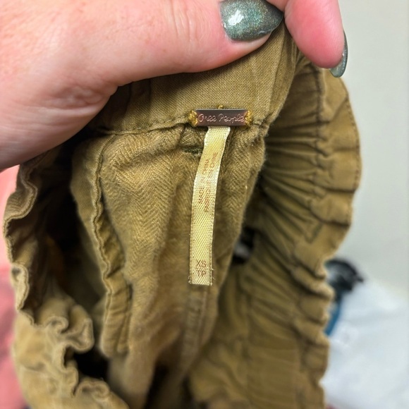 Free People Like This Paper Bag Linen Pant - Picture 14 of 15